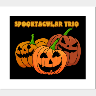 Spooktacular Pumpkin Trio Posters and Art
